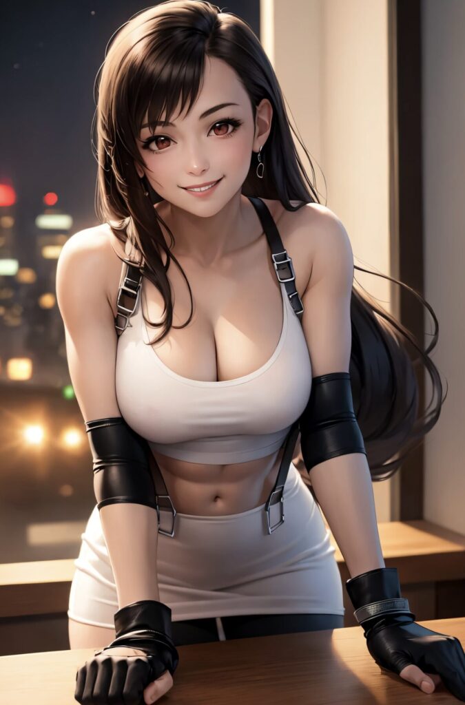 Tifa Lockhart (Final Fantasy VII) LoRA | 7 Outfitsによる生成結果